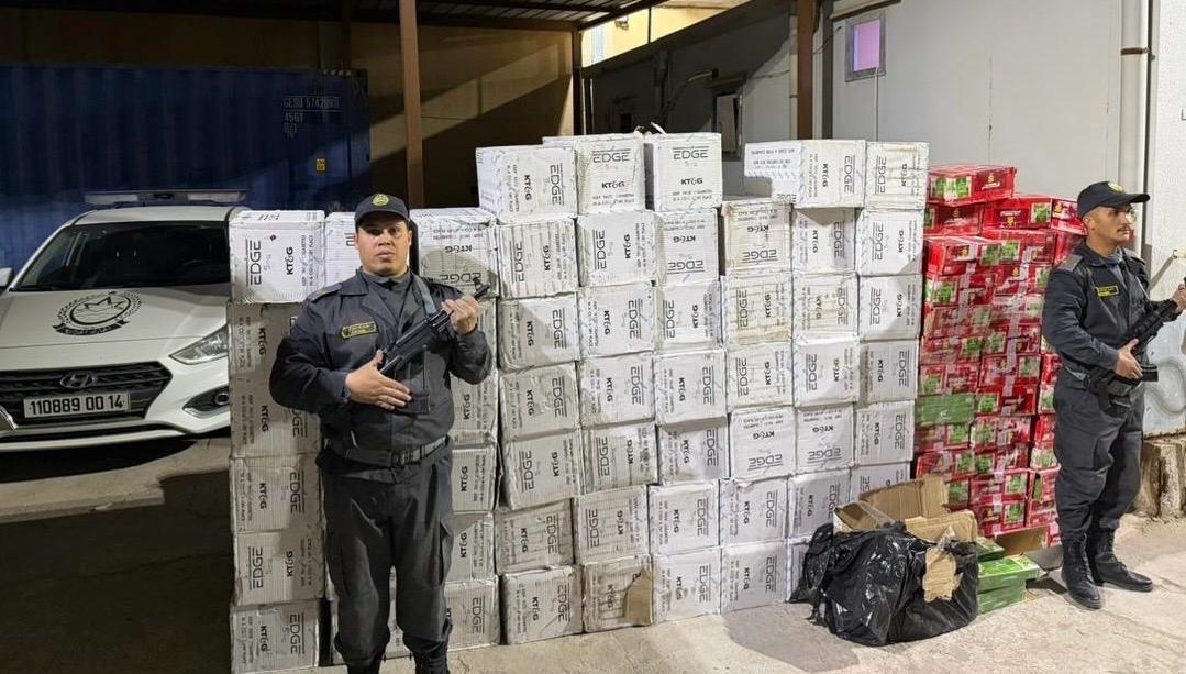 جمارك سطيف: حجز كميات معتبرة من مواد التبغ المهربة